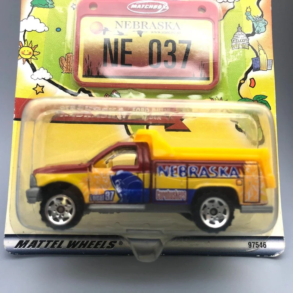 Matchbox Across America 50th Birthday Nebraska Ford Truck, Iowa Mercedes Tractor